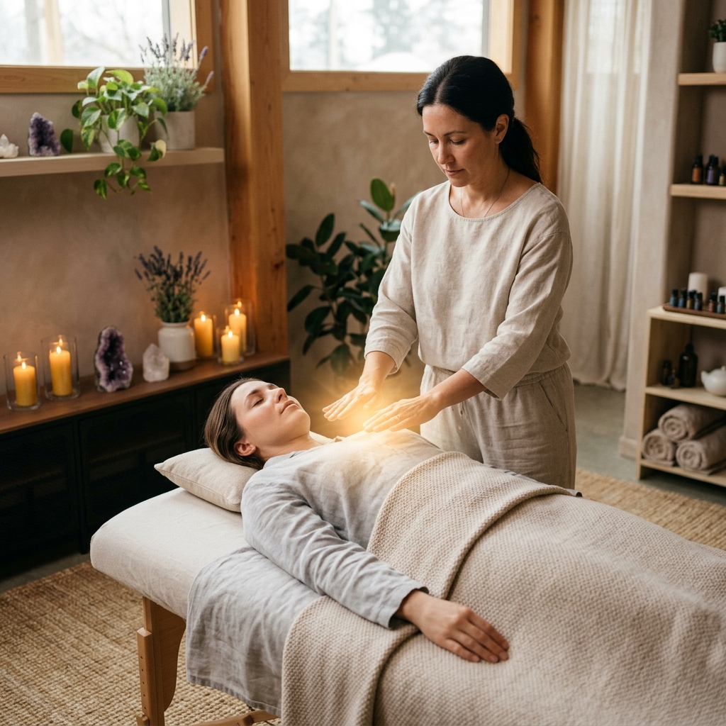 Sesión de reiki